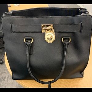 Michael Kors Large Hamilton Tote Black